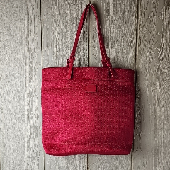 Vibrant Red Canvas Tote Bag with Long Handles - Picture 1 of 16
